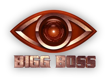 Bigg Boss Telugu 1 logo, the show's eye above the title on a maroon field